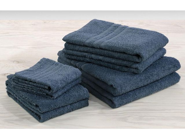 Frottéhandduk 65x130cm blå